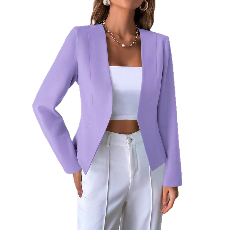 Blazer Entallada de Diseño Abierto para look casual