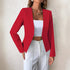 Blazer Entallada de Diseño Abierto estilo sofisticado