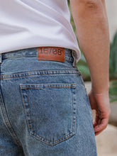 Jeans Straight Fit Azul Vintage para Mujer estilo casual