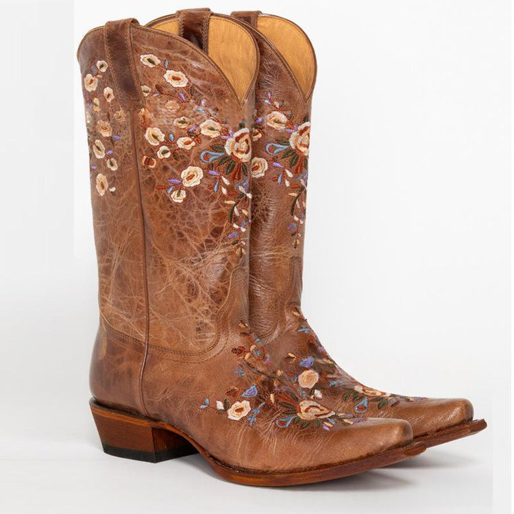 Botas Cowboy Bordadas Retro Bohemias
