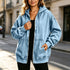 Chaqueta Vaquera Oversize con Capucha para mujer