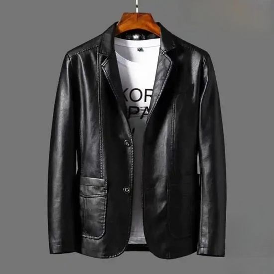 Blazer Efecto Piel para Hombre vista frontal