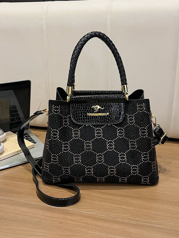 Bolso Minimalista para Mujer con Pedrería Termoadhesiva chic