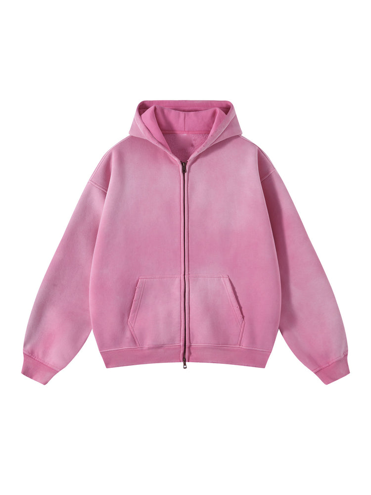Sudadera Full-Zip Vintage Heavyweight 360 GSM para Hombre diseño completo