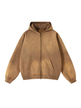 Sudadera Full-Zip Vintage Heavyweight 360 GSM para Hombre vista frontal