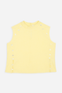 Top Amarillo de Punto con Botones para Mujer