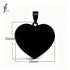 Collar de Corazón Unisex de Acero Inoxidable diseño corazón