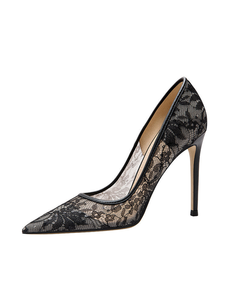 Tacones de Encaje Talla Grande para Mujer para fiestas
