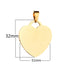 Collar de Corazón Unisex de Acero Inoxidable para mujer