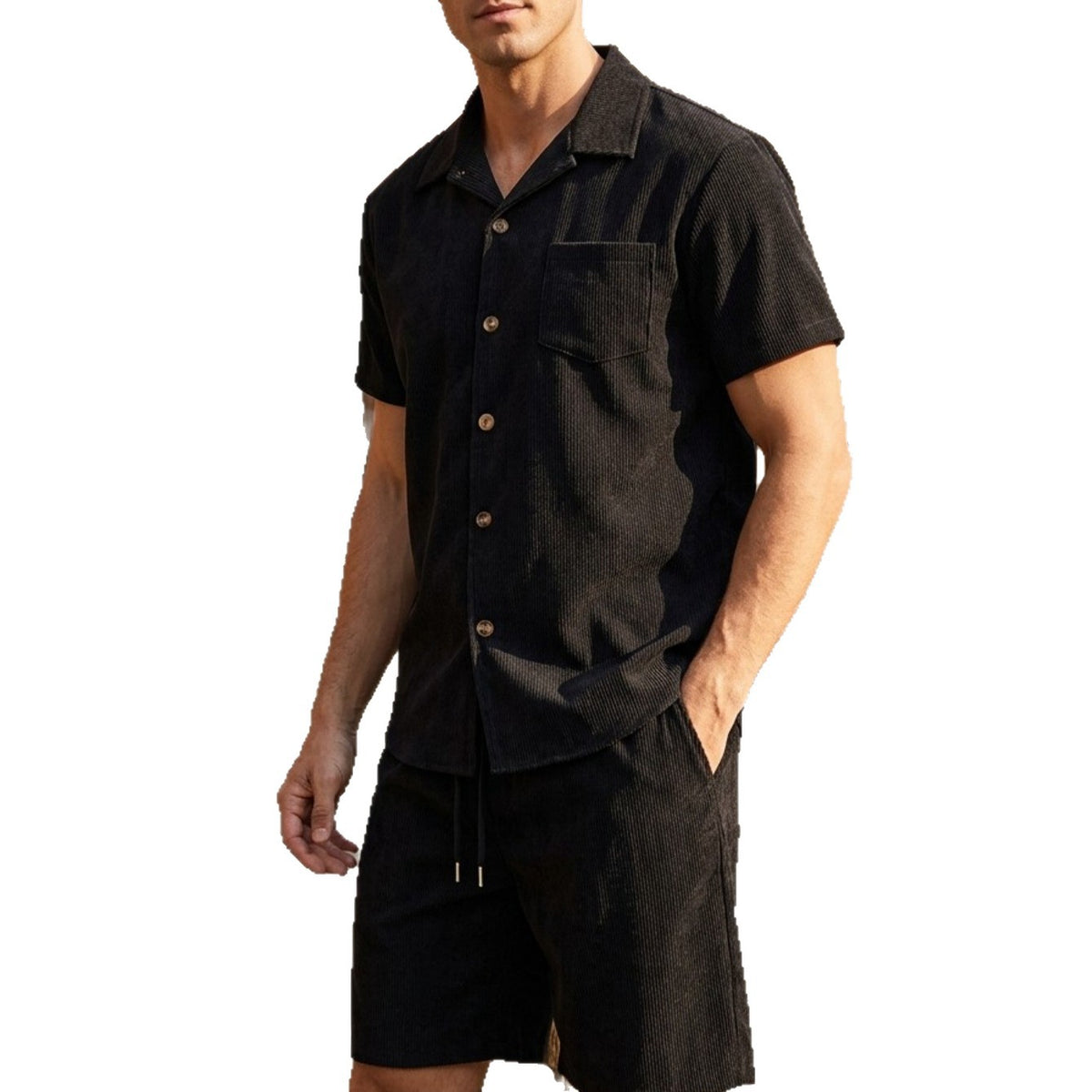 Conjunto Casual de Camisa y Shorts para Hombre outfit casual