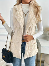 Chaleco Largo Efecto Pelo con Relieve vista frontal