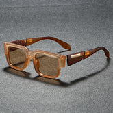 Gafas de Sol Retro High Sense Box para Mujer gris azulado