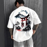 Camiseta Holgada de Algodón con Estampado