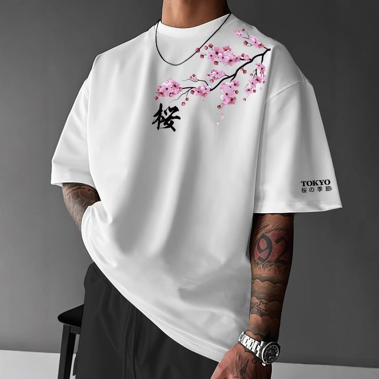 Camiseta Japonesa de Cerezo de Tokio