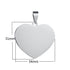 Collar de Corazón Unisex de Acero Inoxidable minimalista