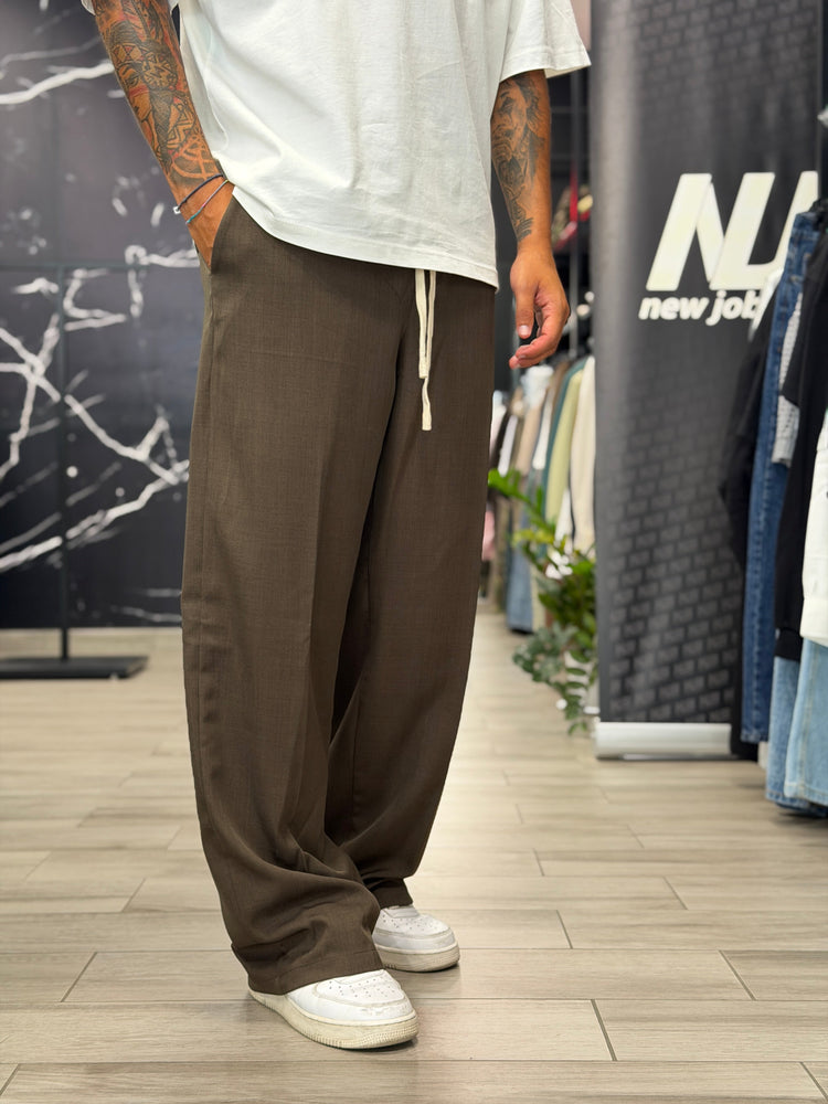 Pantalón Wide Leg Relaxed Fit para Mujer vista trasera