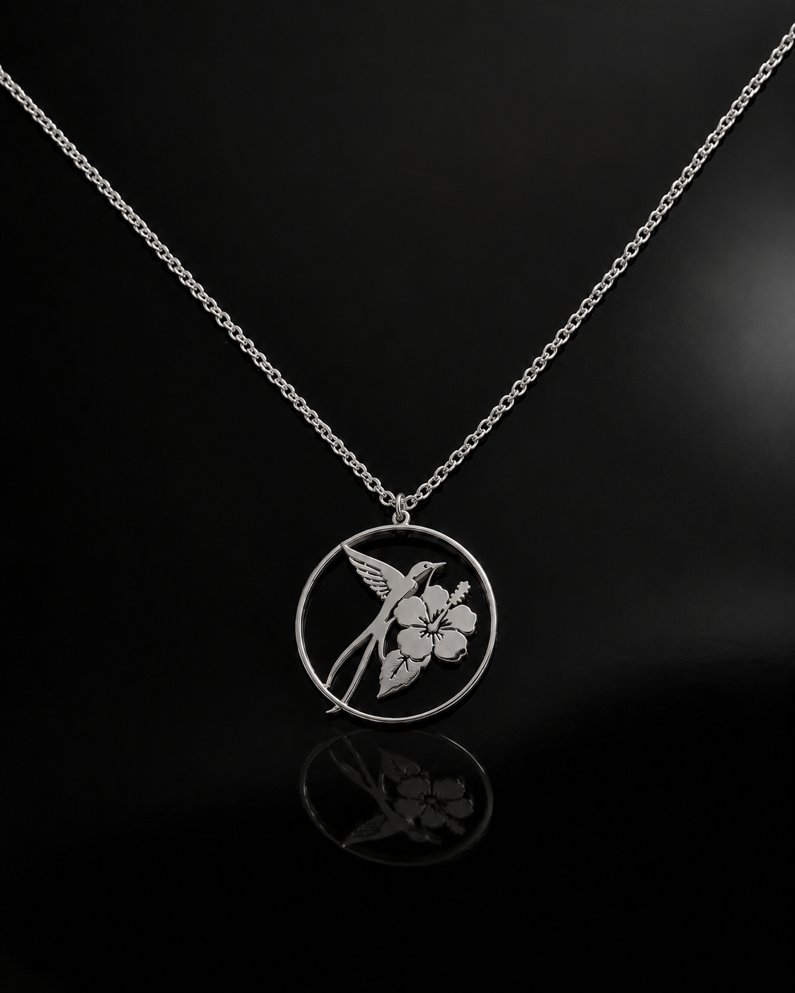 Colgante Golden Hummingbird para Mujer elegante