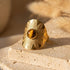Anillo Golden Sun Ojo de Tigre para Mujer vista frontal