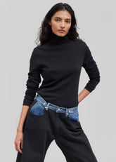Pantalón Wide Leg Bicolor Denim para Mujer pierna ancha