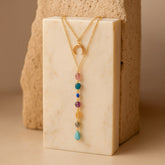 Collar Doble Mystic Stones para Mujer joyería moderna