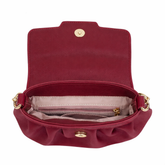 Bolso Bandolera Burgundy Glam para Mujer elegante