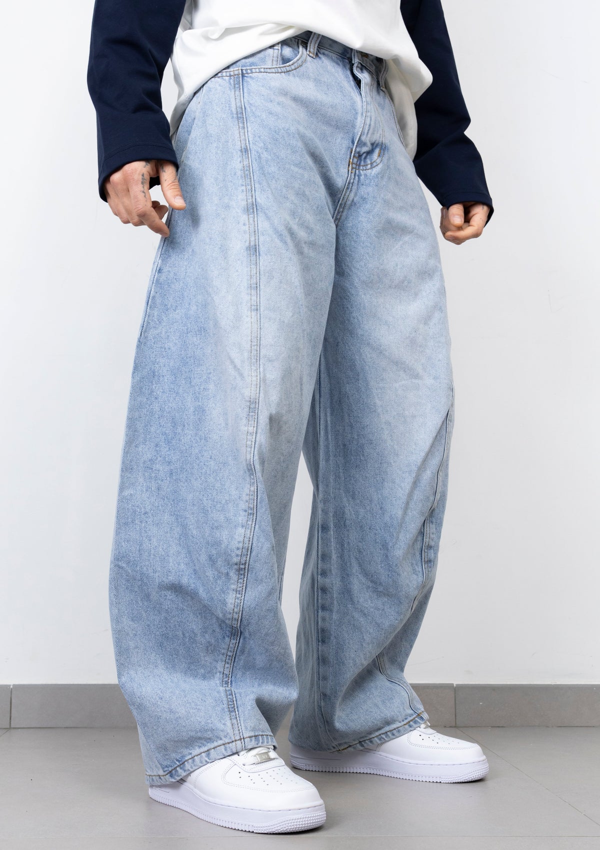 Jeans Balloon Fit Oversize para Mujer corte amplio