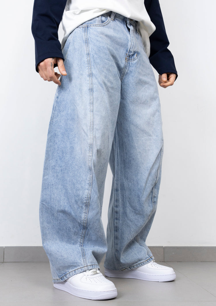 Jeans Balloon Fit Oversize para Mujer corte amplio