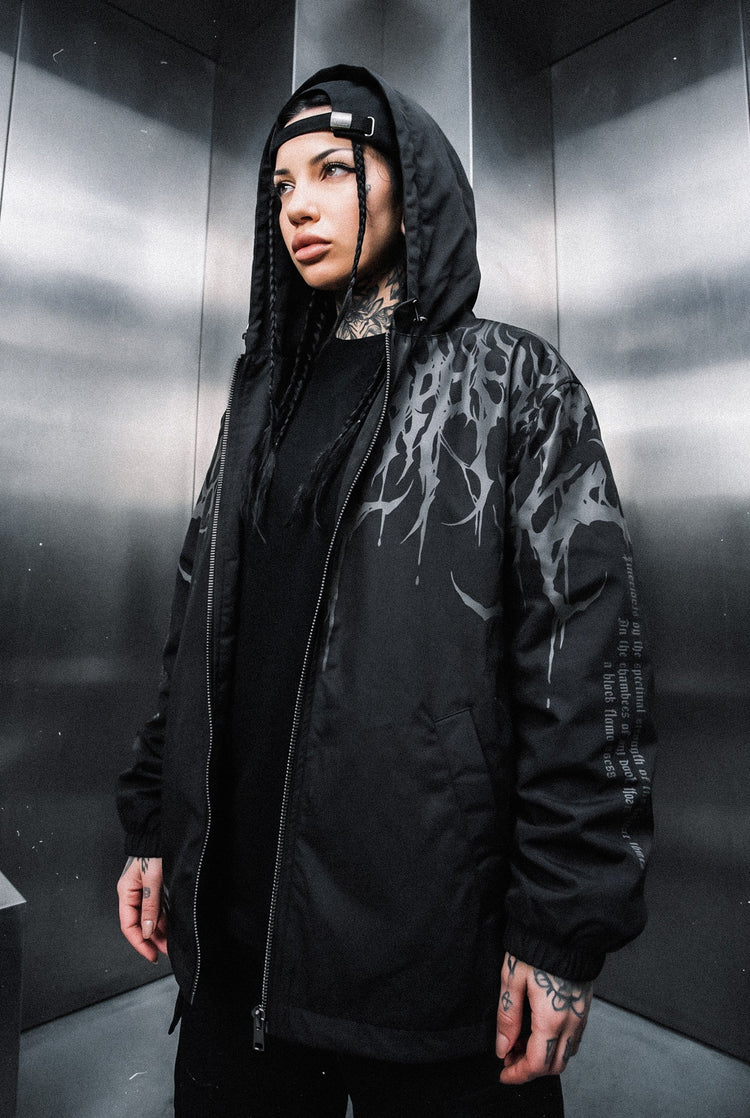 Chaqueta Streetwear Dark Graphic para Mujer moda streetwear