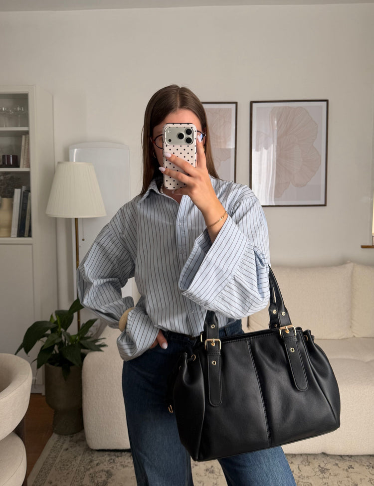 Bolso Bowling & Lace Negro para Mujer moderno