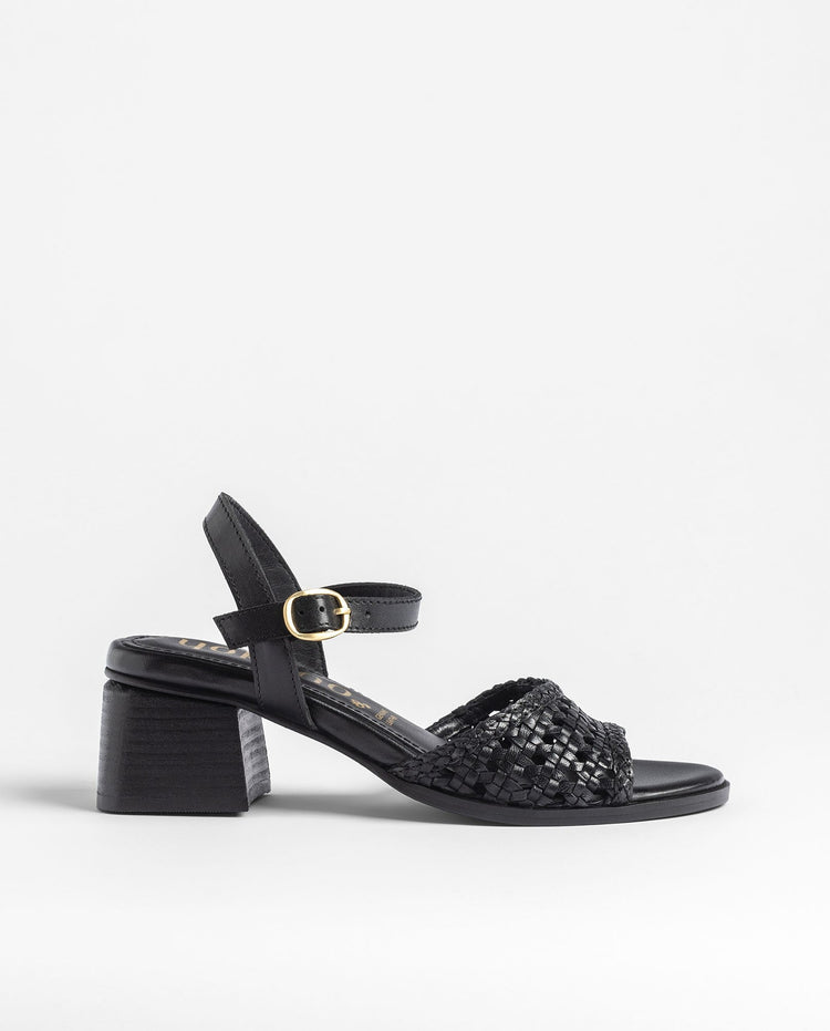 Sandalias Trenzadas de Tacón para Mujer vista frontal