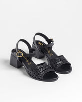 Sandalias Trenzadas de Tacón para Mujer diseño elegante