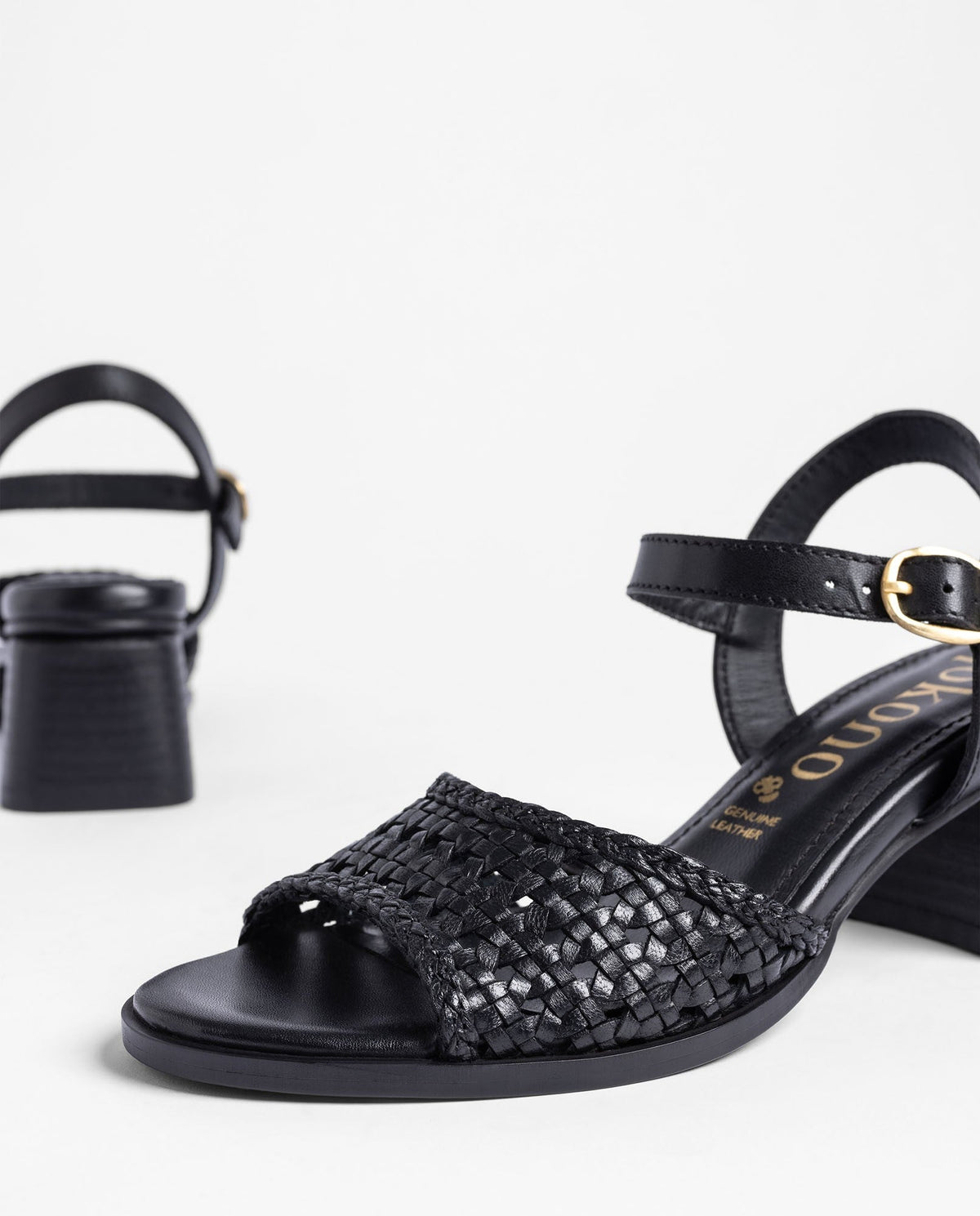 Sandalias Trenzadas de Tacón para Mujer estilo moderno