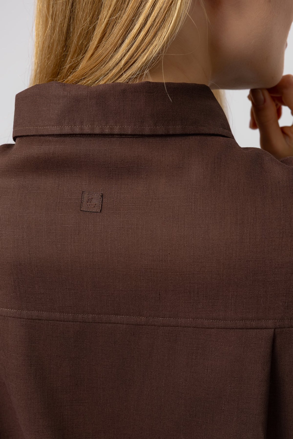 Camisa Oversize Marrón para Mujer de moda