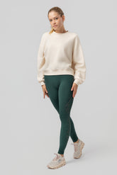 Leggings Verde Esmeralda con Detalle Perforado para Mujer deportivos