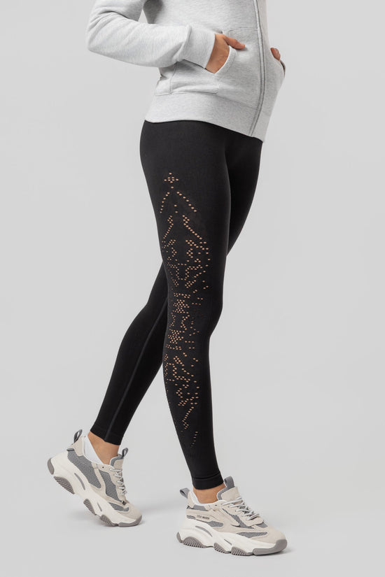 Leggings Negros con Detalle Brillante para Mujer