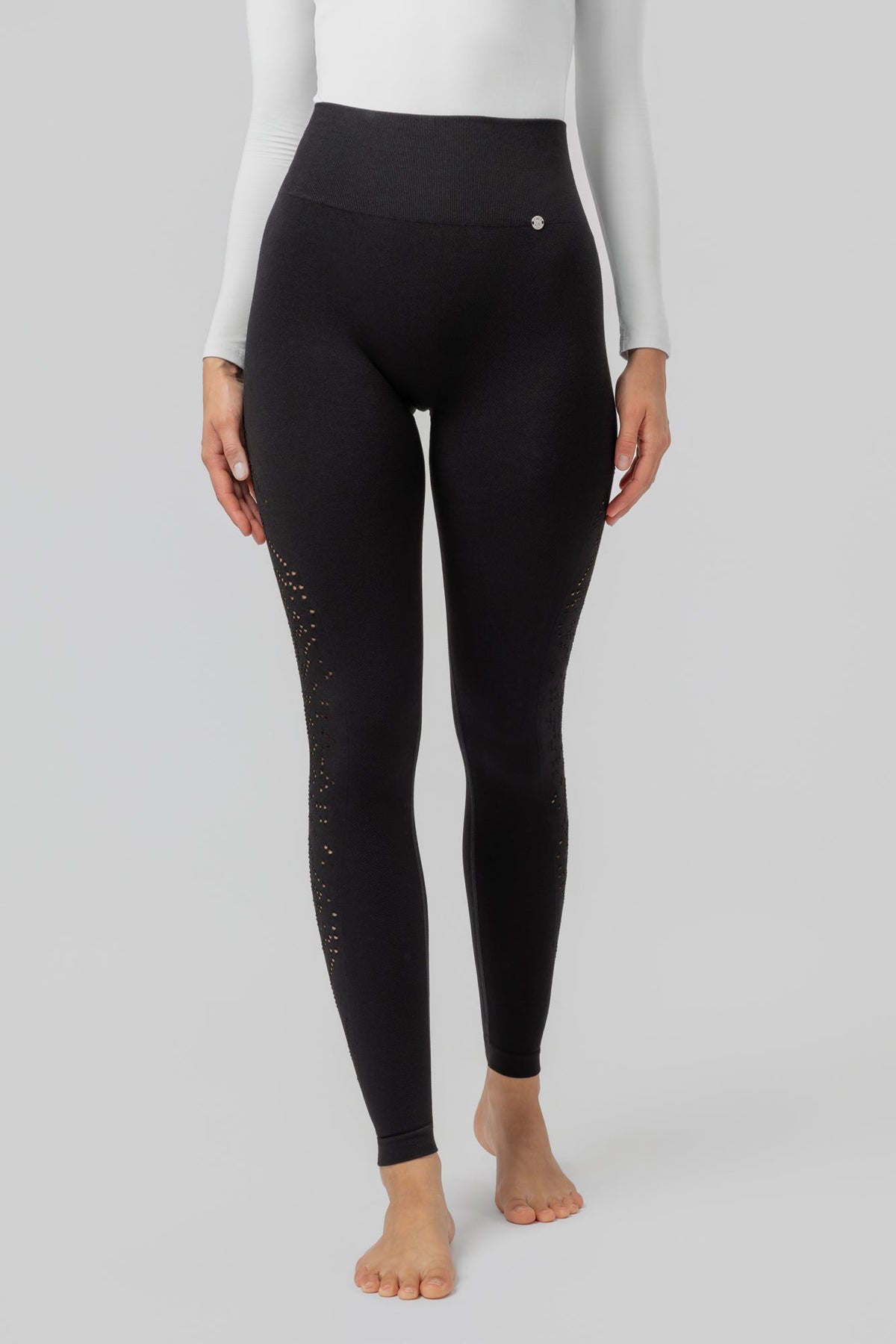 Leggings Negros con Detalle Brillante para Mujer modernos