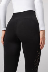 Leggings Negros con Detalle Brillante para Mujer ajustados