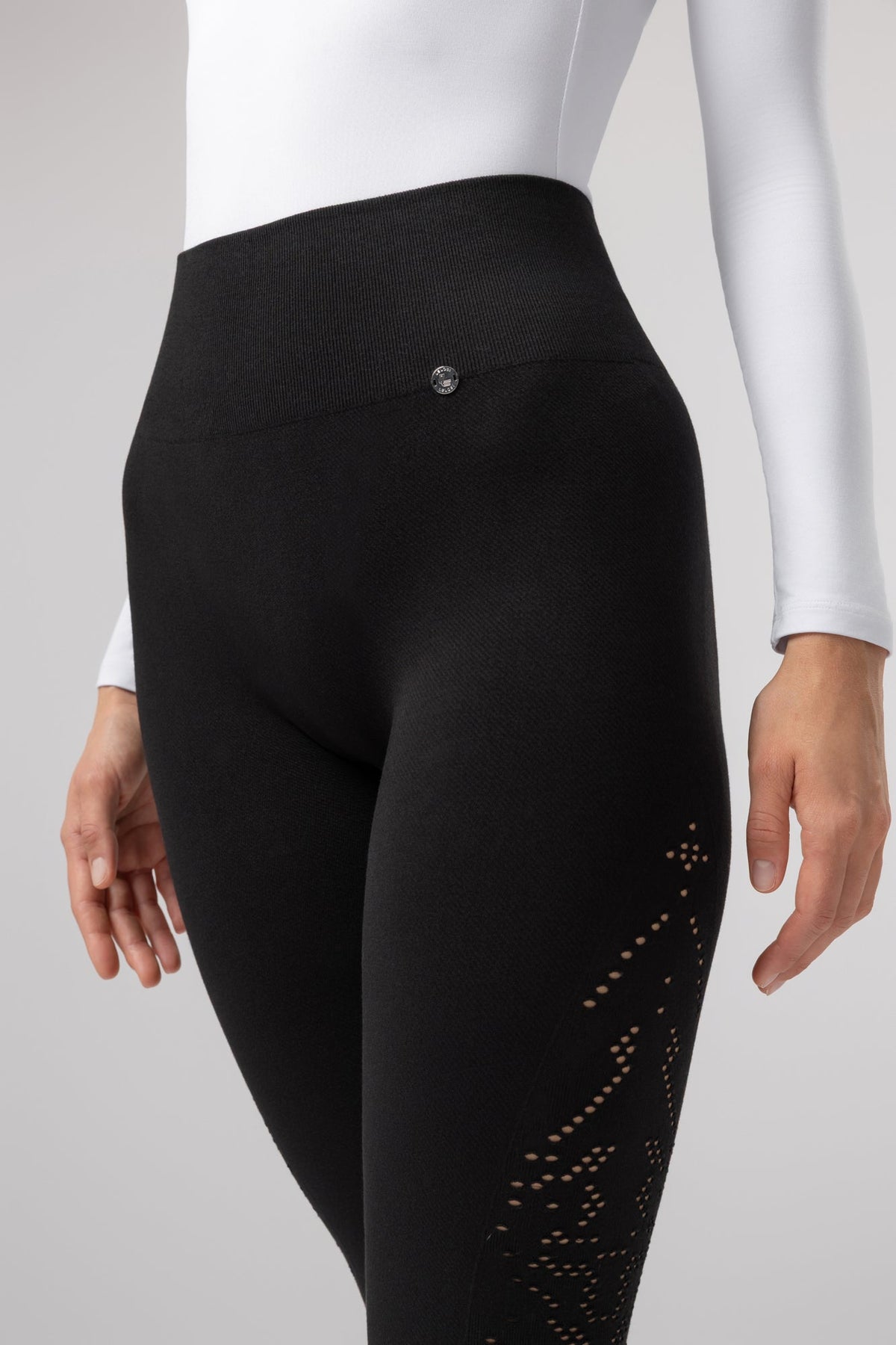 Leggings Negros con Detalle Brillante para Mujer cómodos