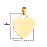Collar de Corazón Unisex de Acero Inoxidable para hombre