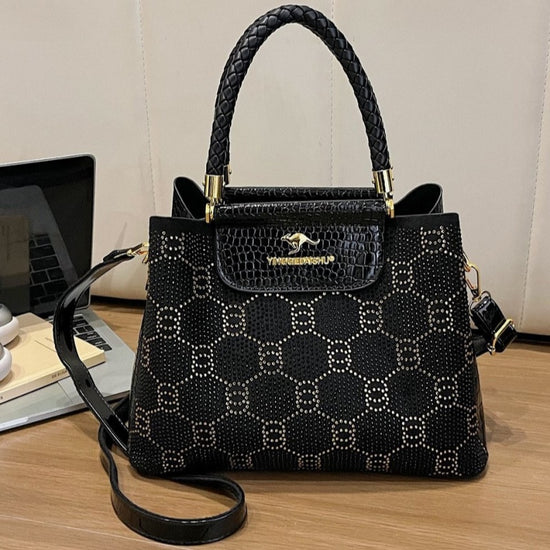 Bolso Minimalista para Mujer con Pedrería Termoadhesiva elegante