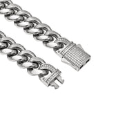 Cadena Cubana de Acero Inoxidable para Hombre y Mujer elegante