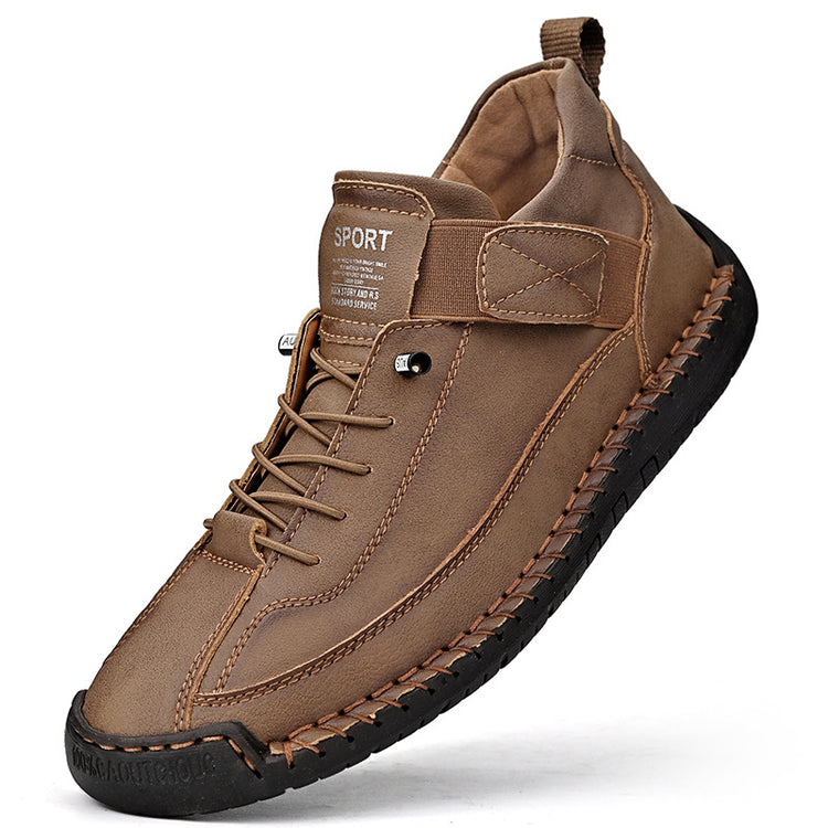 Leather Boots Casual Shoes Plus Size Spring and Summer side view