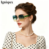 Gafas de Sol Cuadradas Sin Montura para Mujer accesorio femenino