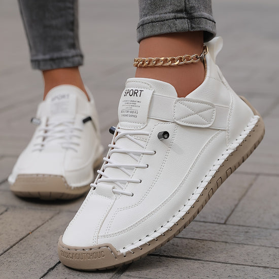 Leather Boots Casual Shoes Plus Size Spring and Summer front view