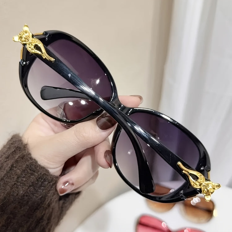 Juego de 4 Gafas de Sol Ovaladas Oversize para Mujer patillas curva