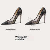 Tacones de Encaje Talla Grande para Mujer para bodas