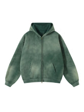 Sudadera Full-Zip Vintage Heavyweight 360 GSM para Hombre look casual
