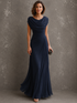 Vestido Largo Drapeado Elegance diseño elegante para mujer