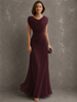 Vestido Largo Drapeado Elegance detalle del drapeado