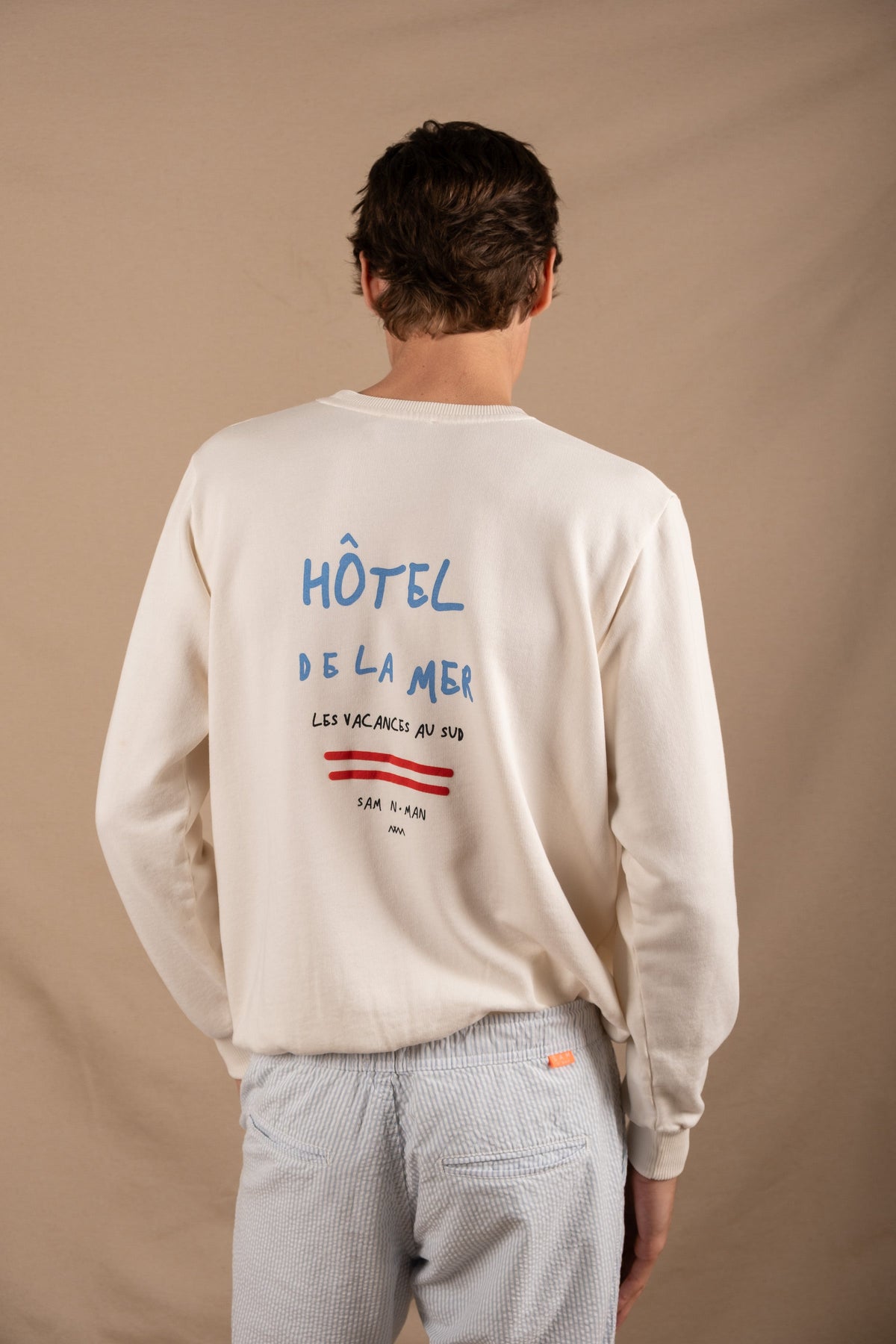 Sudadera Essential Hotel Blanco Crudo para Hombre diseño minimalista
